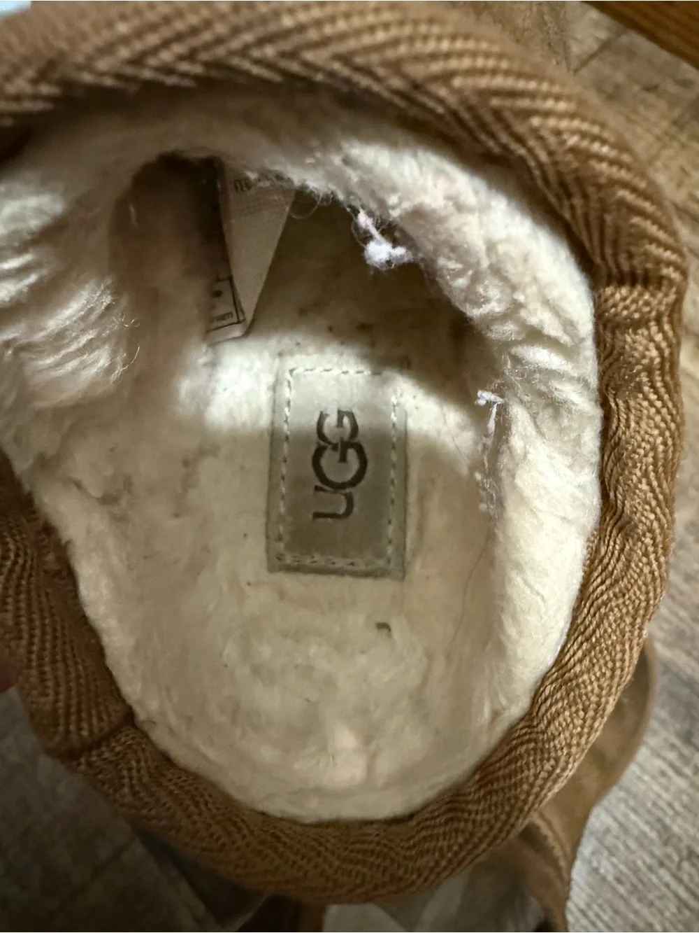 UGG Toddlers Chestnut Suede Slip-On Slippers